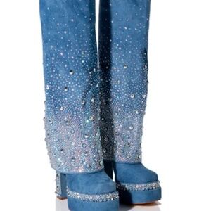 Azalea wang denim boots